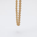 Pointed Petals Plumeria Bracelet in Yellow Gold