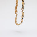 Classic Wave Bracelet with Black Enamel + Moissanite