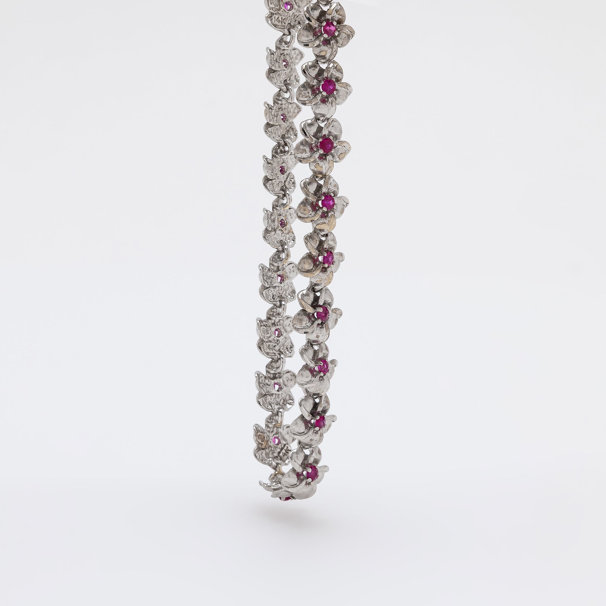 Ruby Plumeria Bracelet