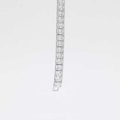 4mm Cube CZ Tennis Bracelet