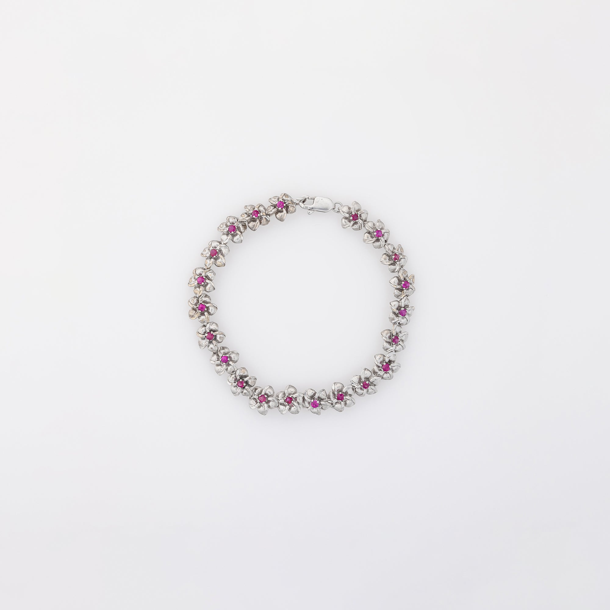 Ruby Plumeria Bracelet