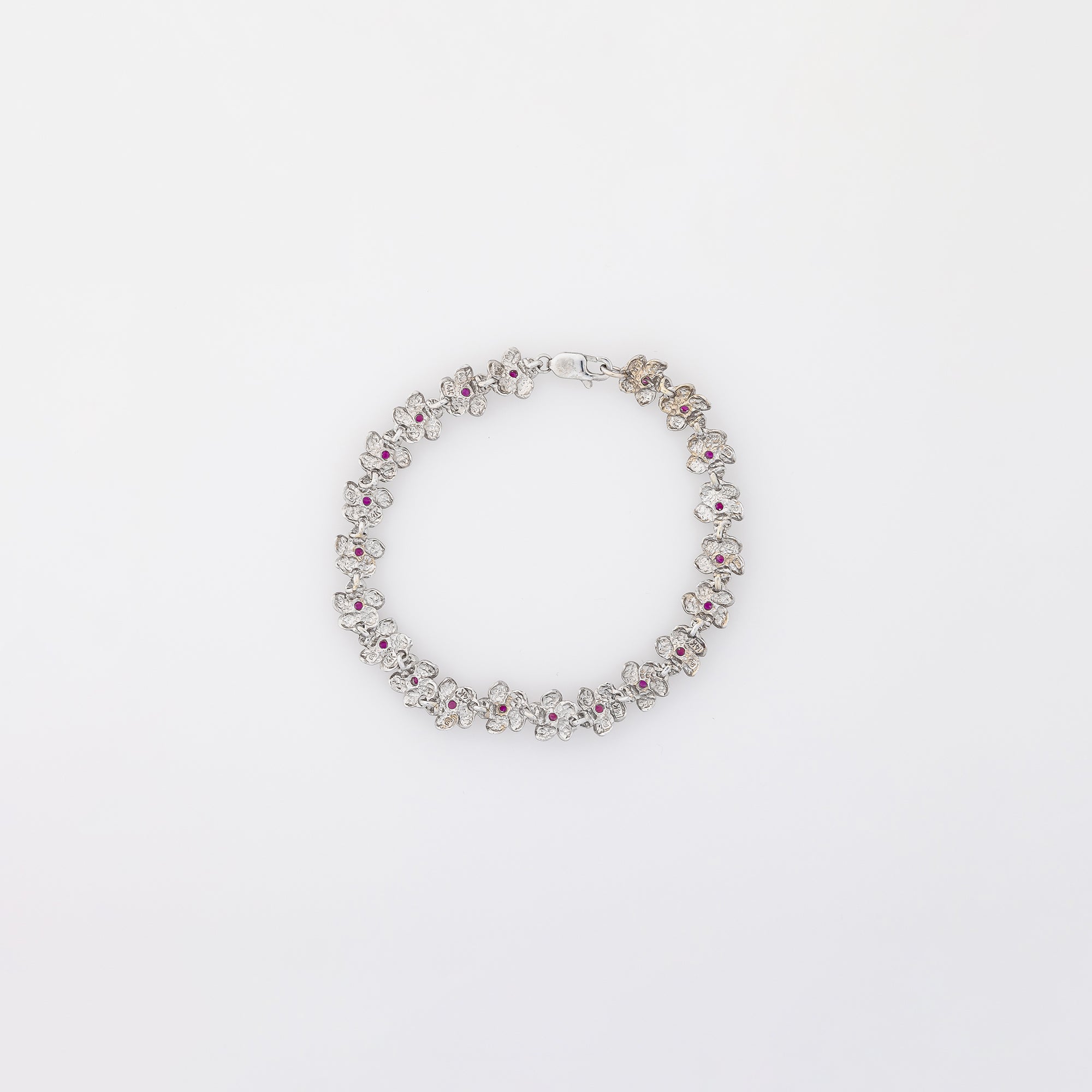 Ruby Plumeria Bracelet