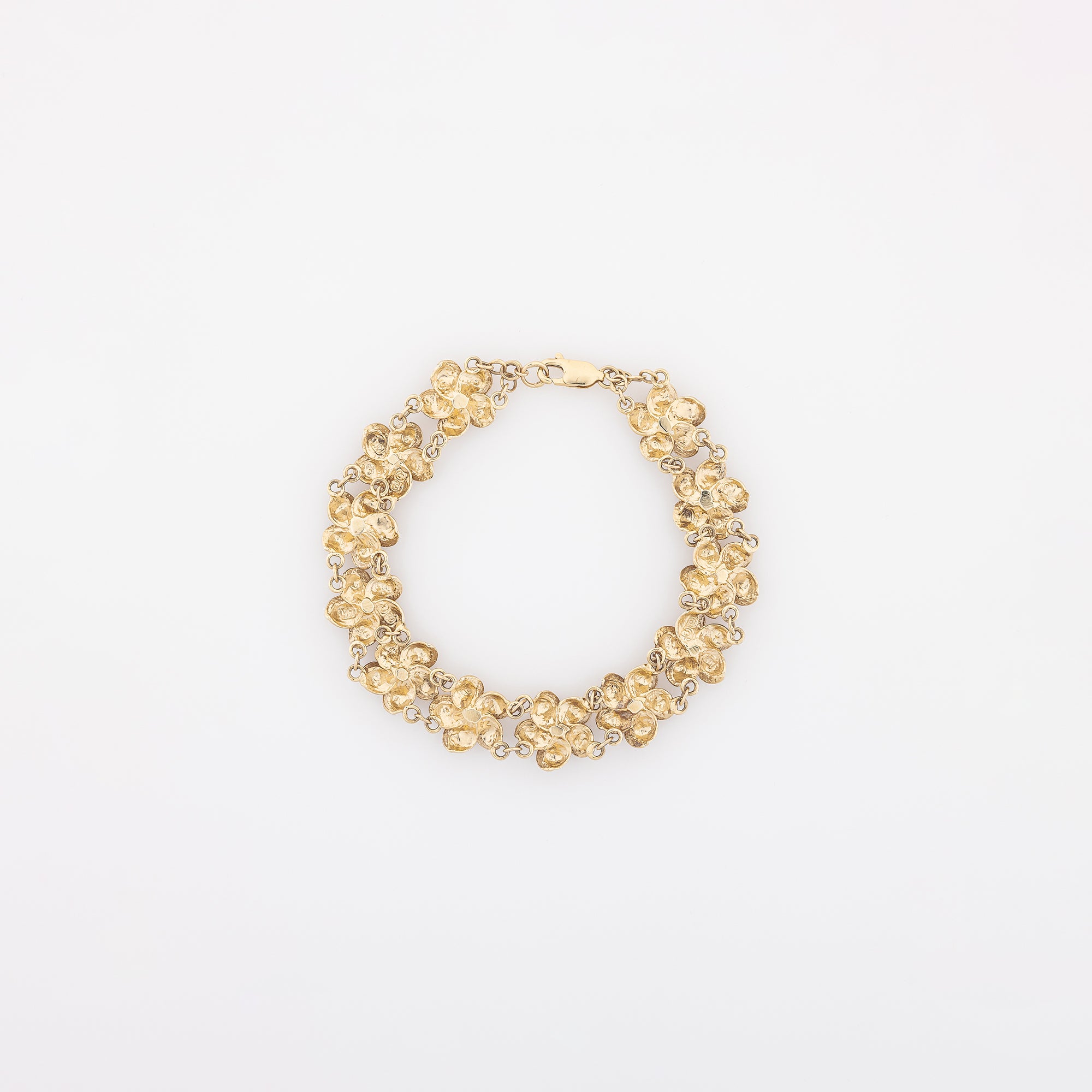 Chunky Plumeria Link Bracelet