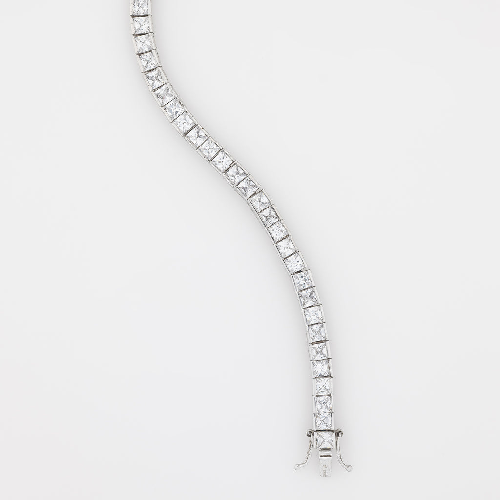 5mm Cube CZ Tennis Bracelet Ver.2