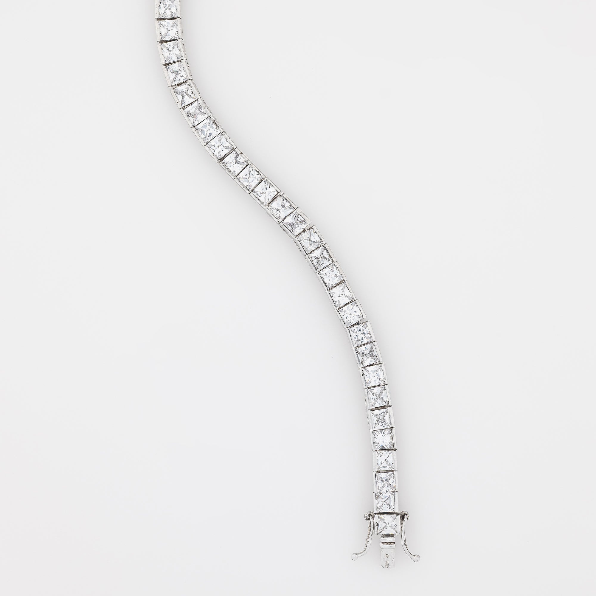 5mm Cube CZ Tennis Bracelet Ver.2