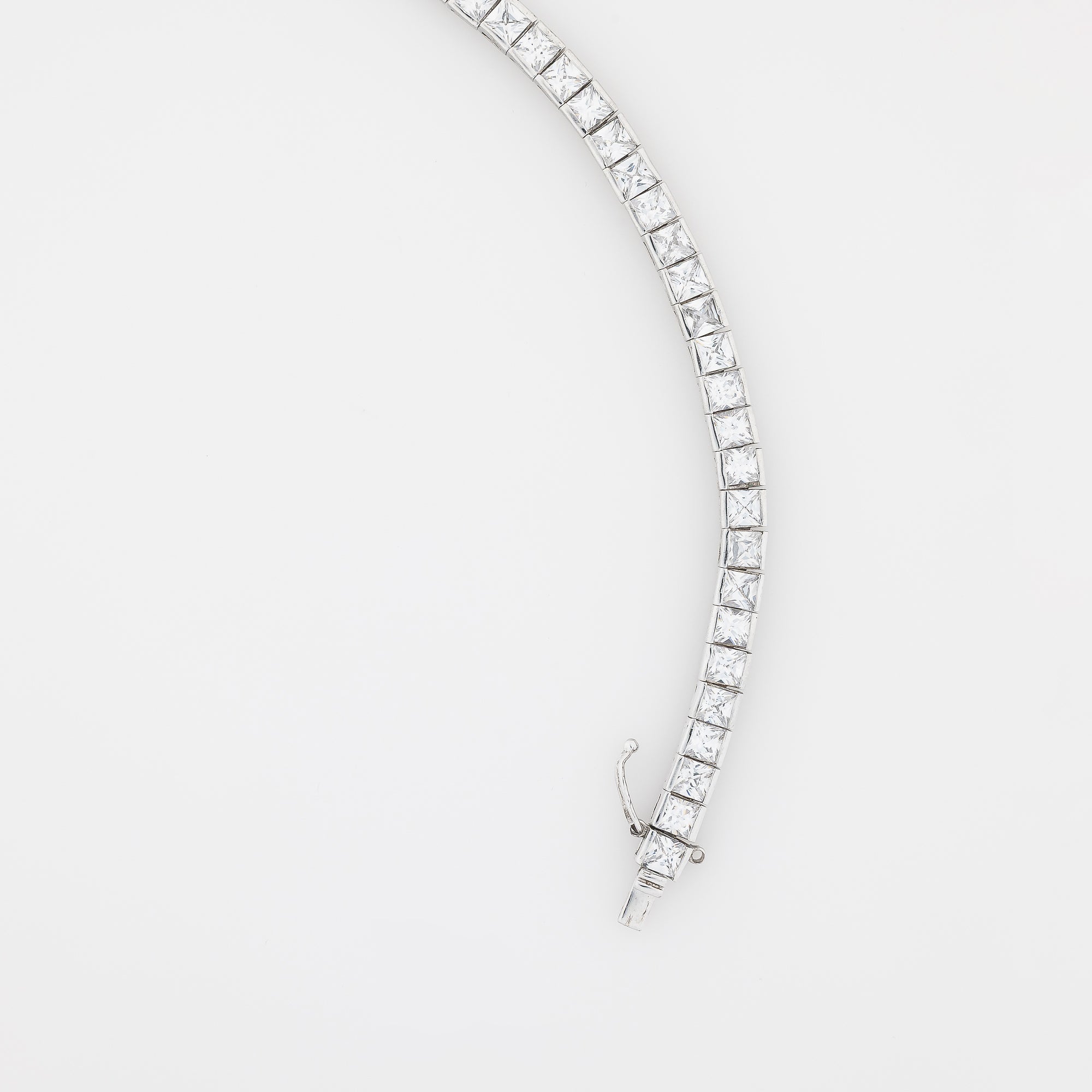 5mm Cube CZ Tennis Bracelet Ver.2