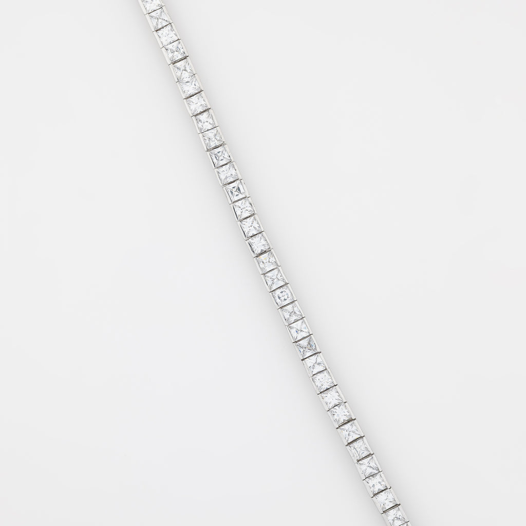 5mm Cube CZ Tennis Bracelet Ver.2