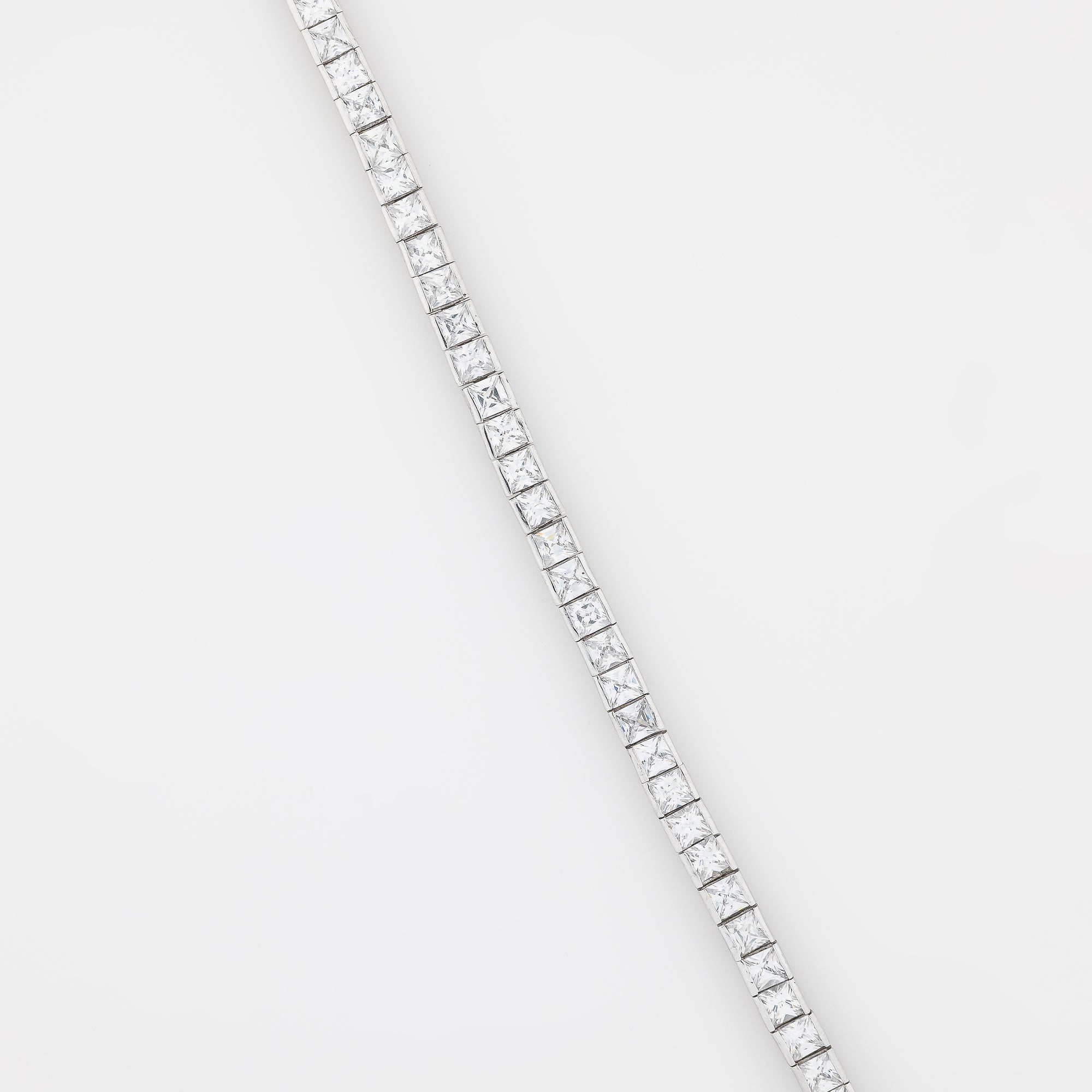 5mm Cube CZ Tennis Bracelet Ver.2