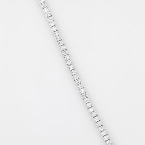 5mm Cube CZ Tennis Bracelet Ver.2
