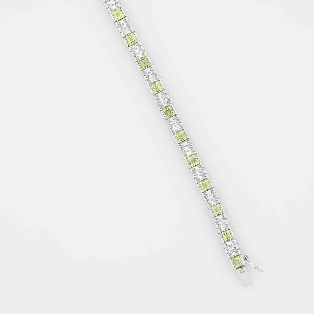 Lime Green + Classic CZ Tennis Bracelet