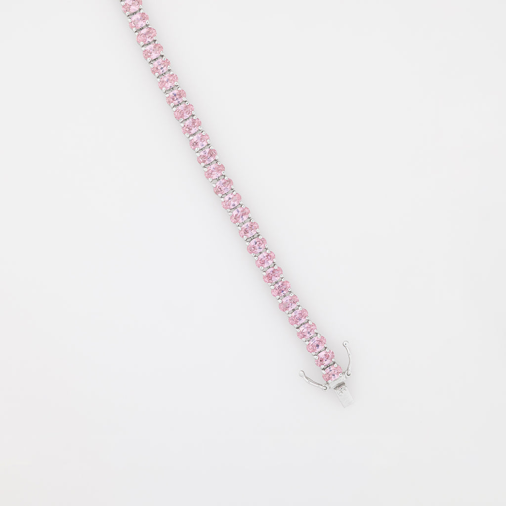 Pink CZ Tennis Bracelet
