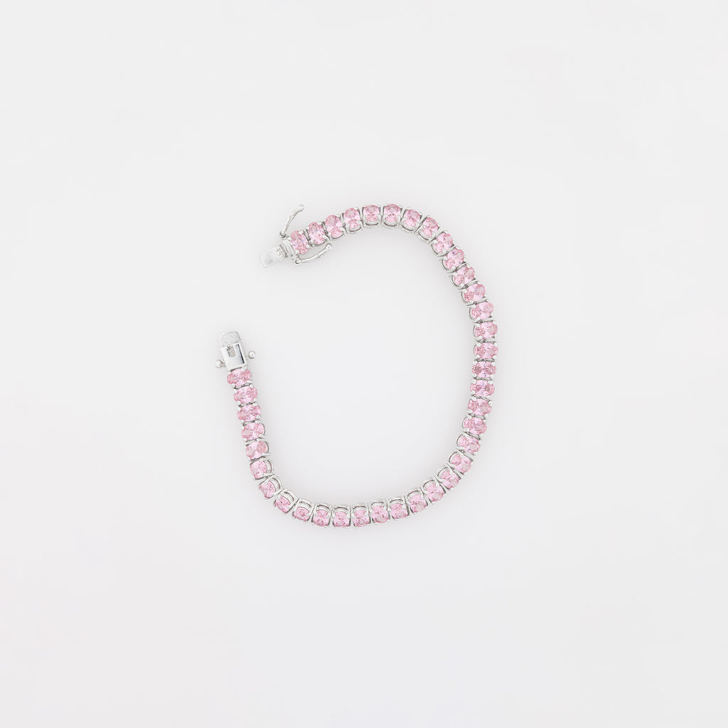 Pink CZ Tennis Bracelet