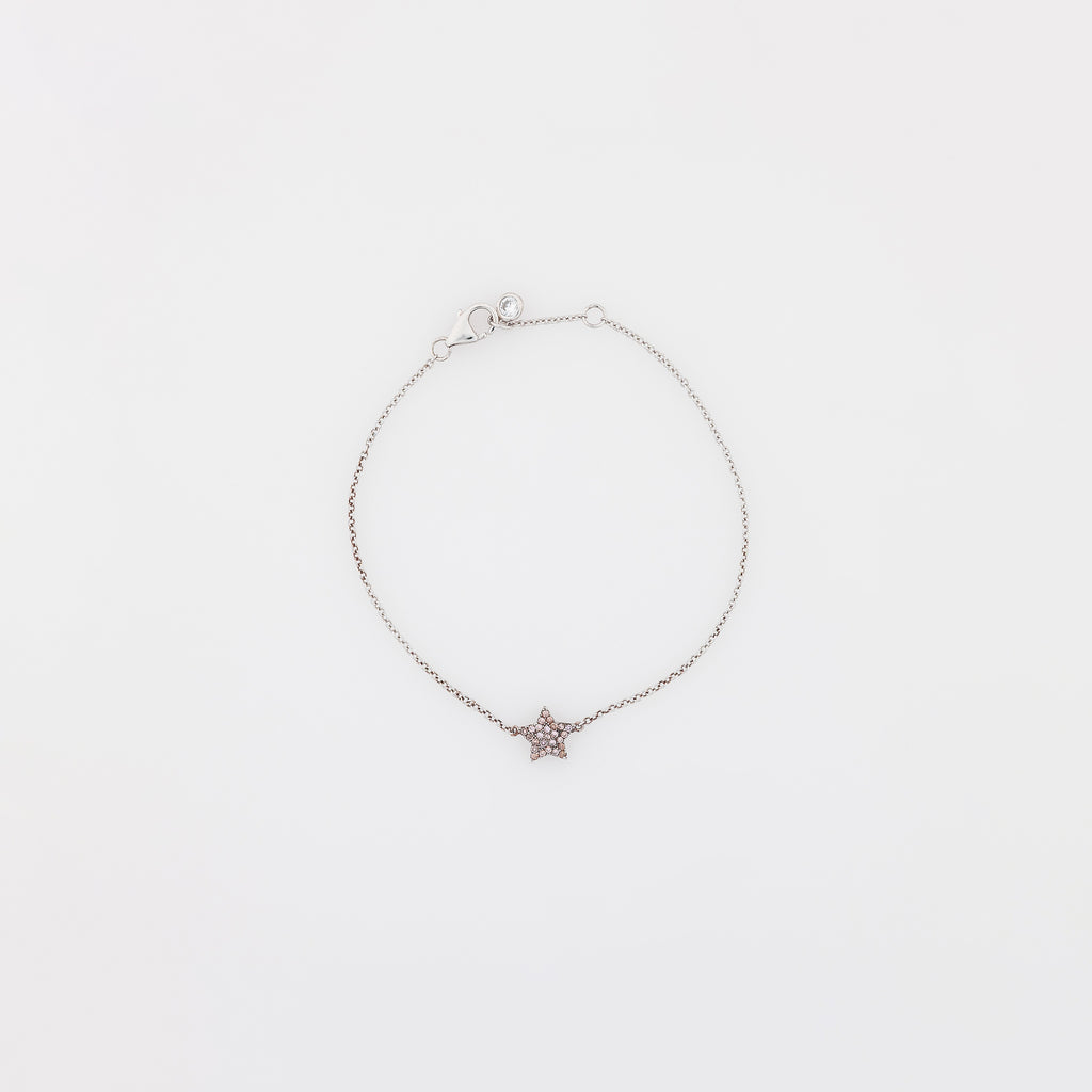 Pink Star CZ Bracelet