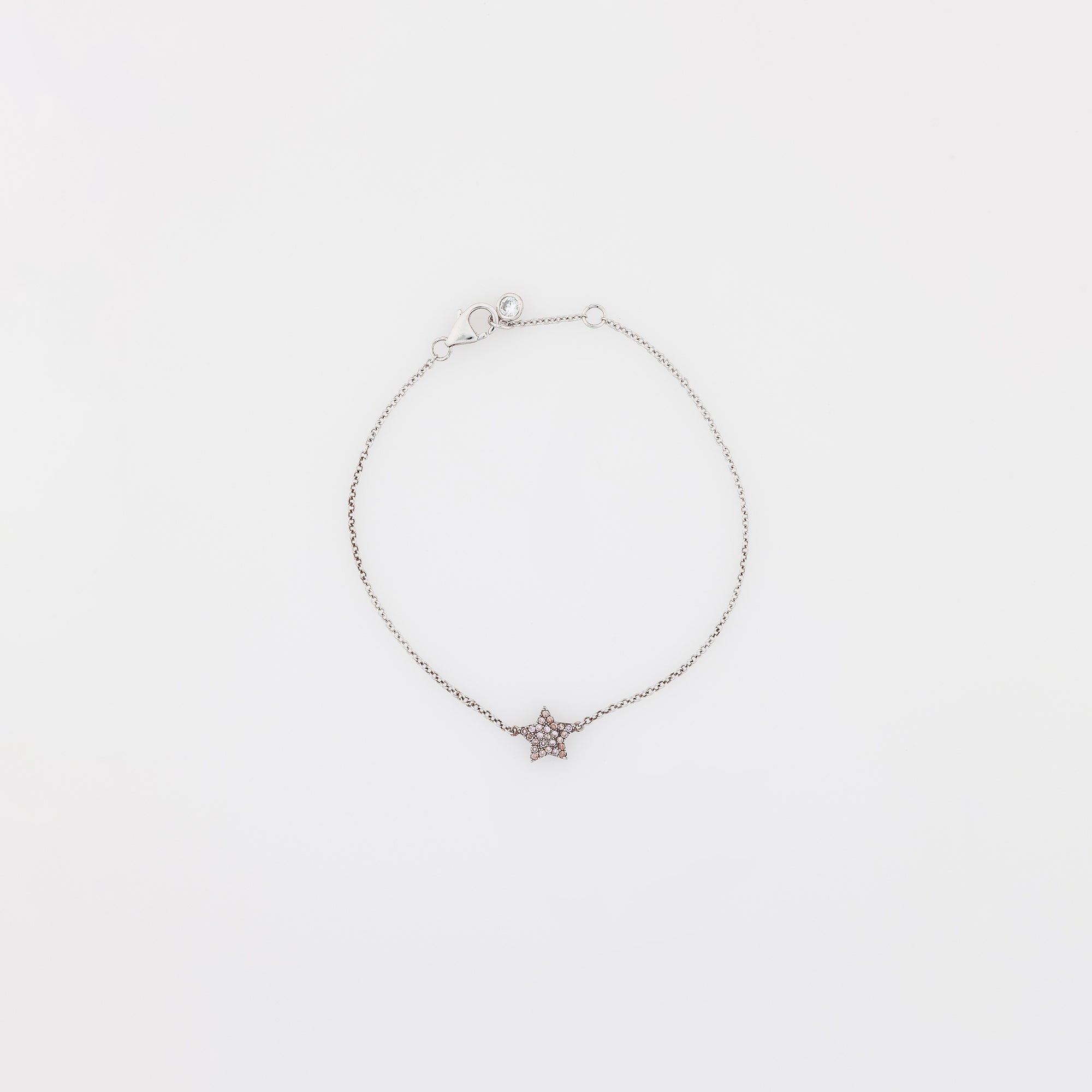 Pink Star CZ Bracelet
