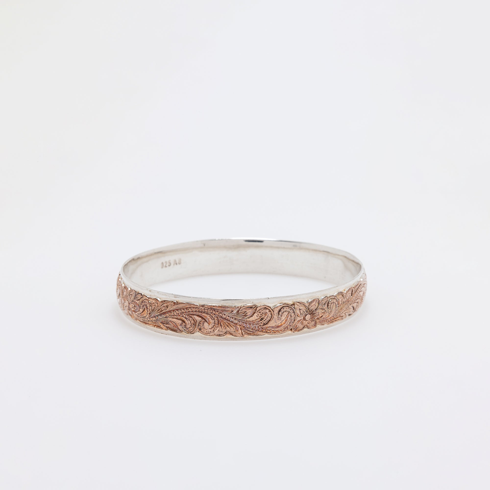 Rose-Gold Plated Traditional Hawaiian Heirloom Bangle