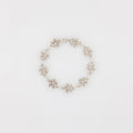 Eight CZ Plumeria with Maile Leaves Bracelet