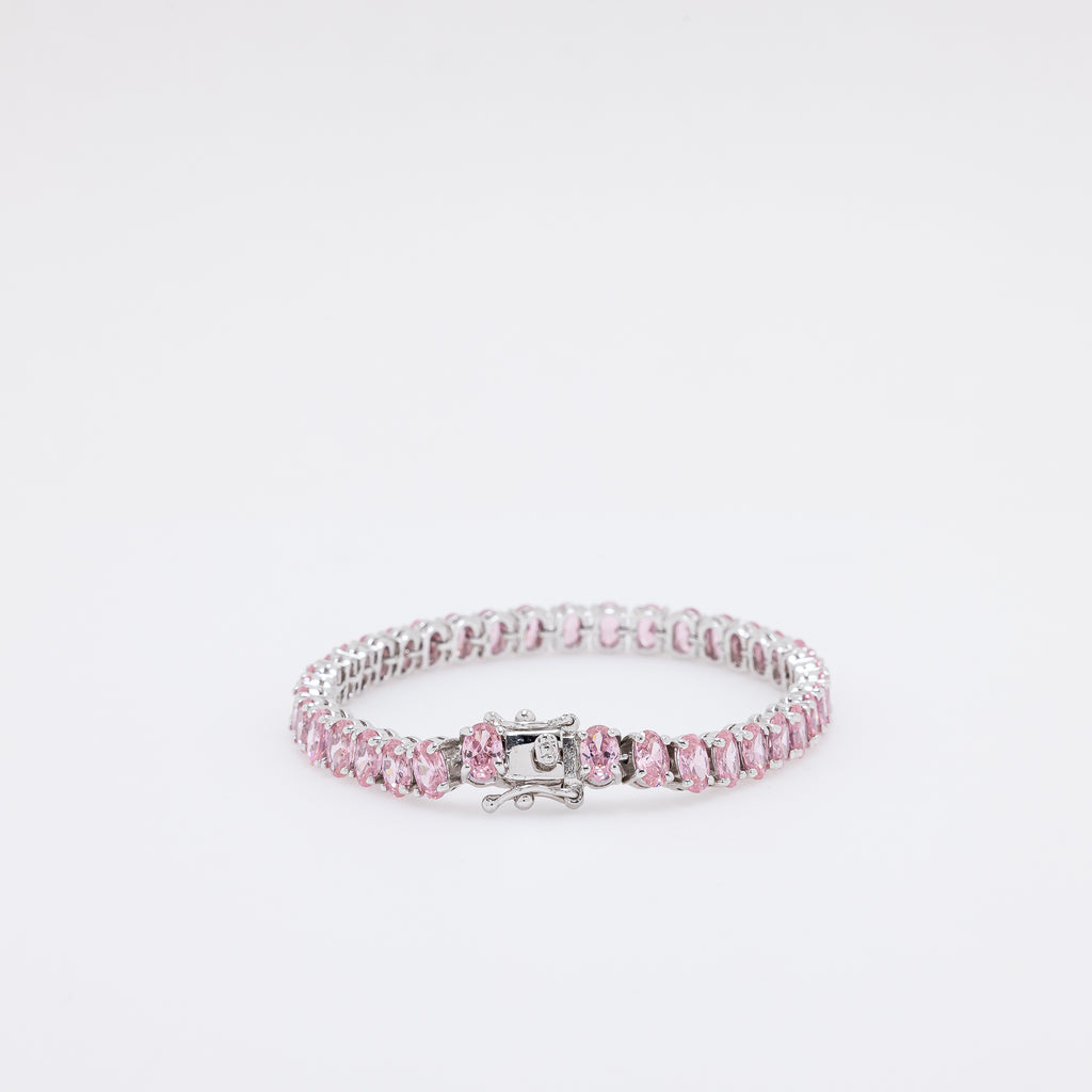 Pink CZ Tennis Bracelet