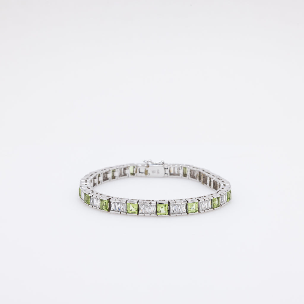 Lime Green + Classic CZ Tennis Bracelet