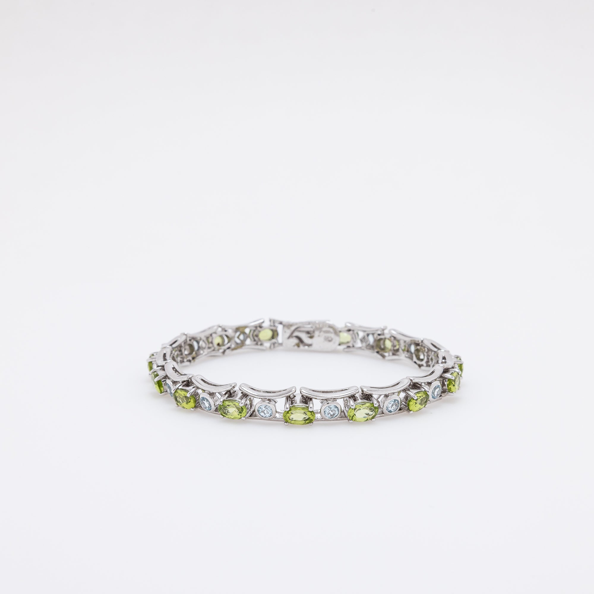 Green + Blue CZ Bracelet