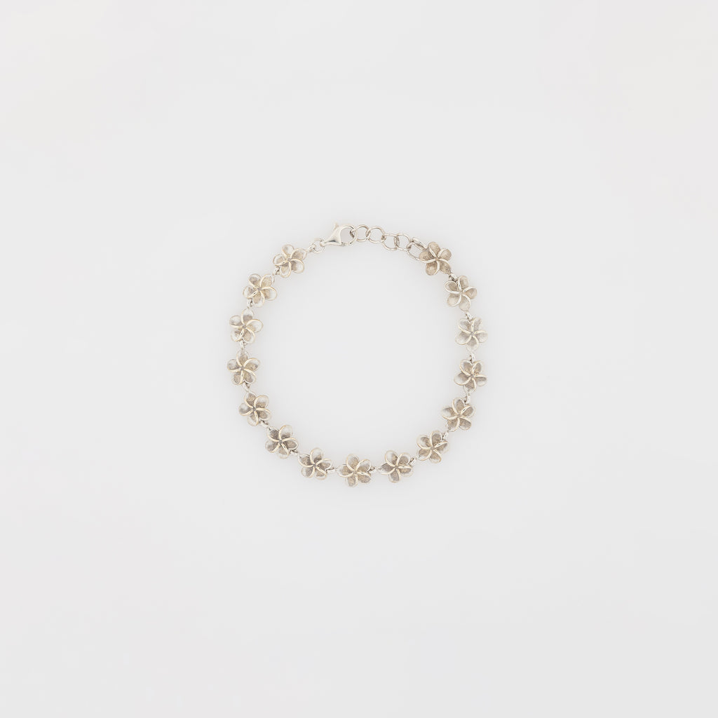 8mm Simple Plumeria Bracelet