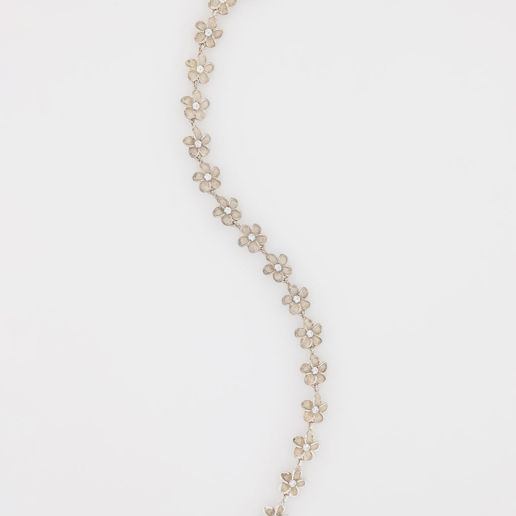 7mm Plumeria CZ Bracelet