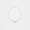 Blue KU'UIPO ID Necklace Chain with Engraved Plumeria