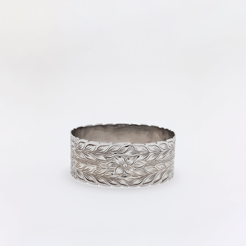 Chunky Plumeria Bangle