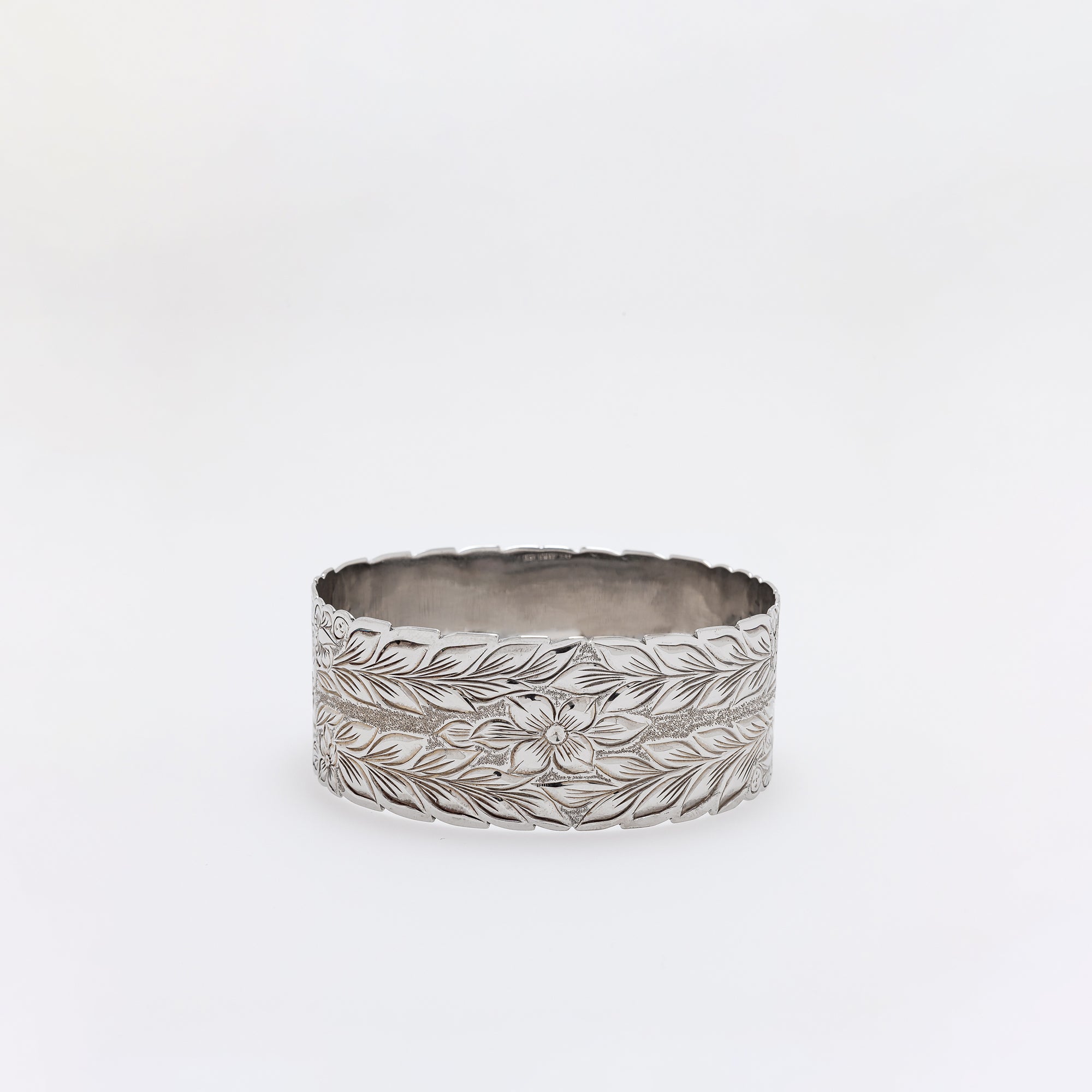 Chunky Plumeria Bangle