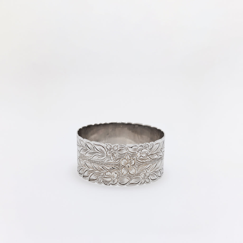 Chunky Plumeria Bangle