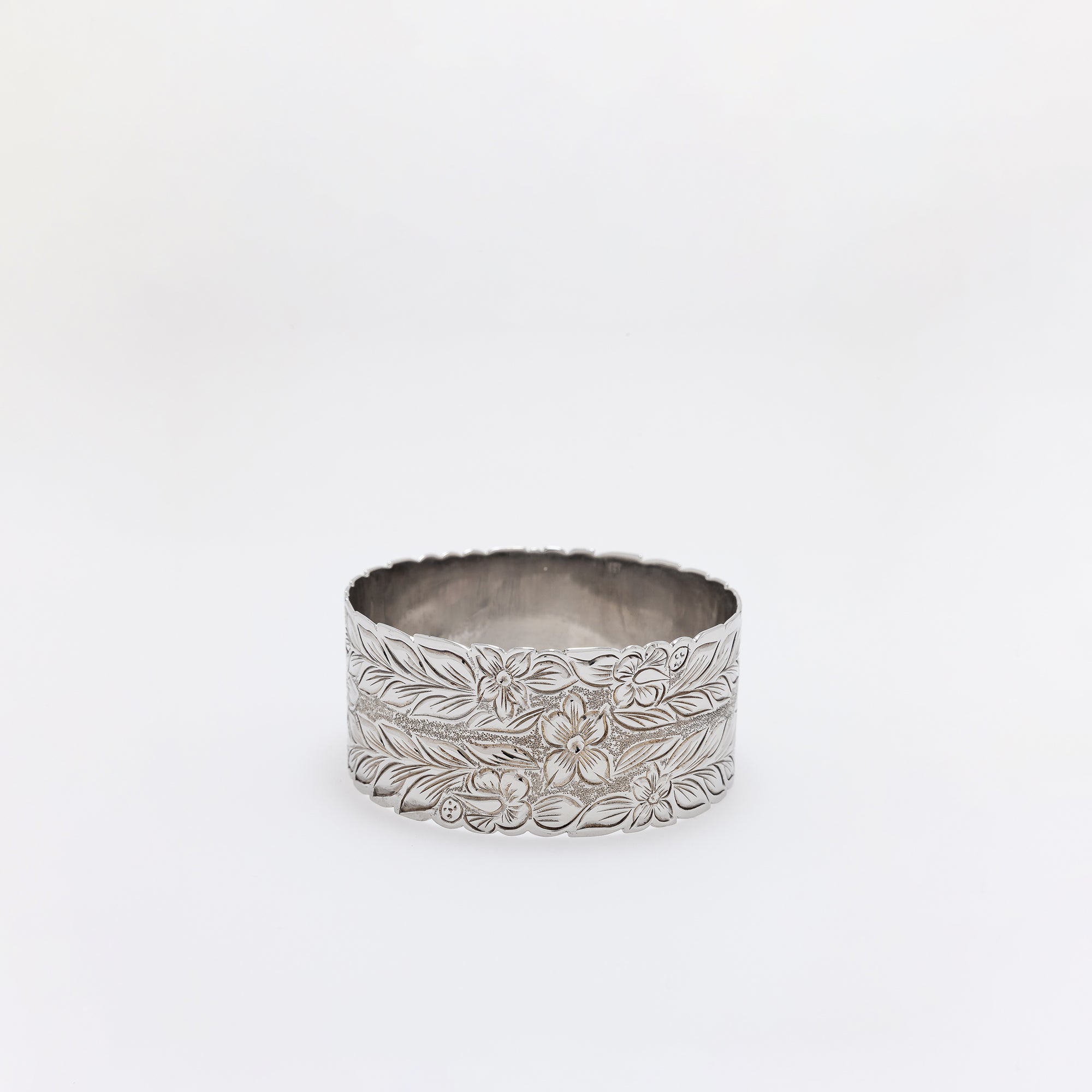 Chunky Plumeria Bangle