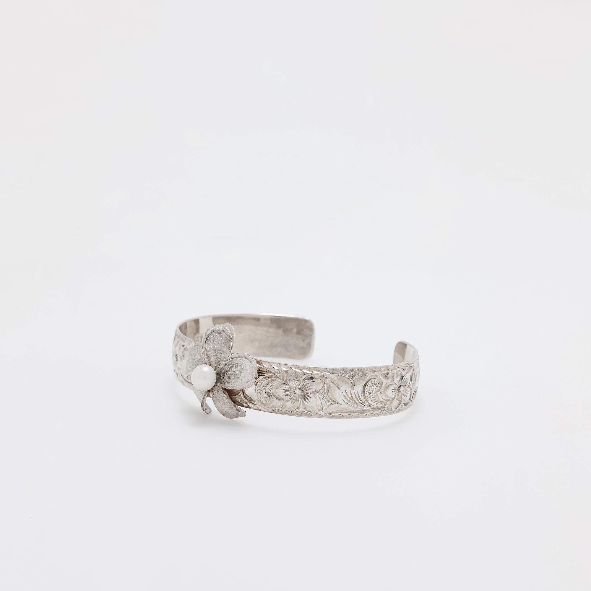 Pearl Plumeria Cuff