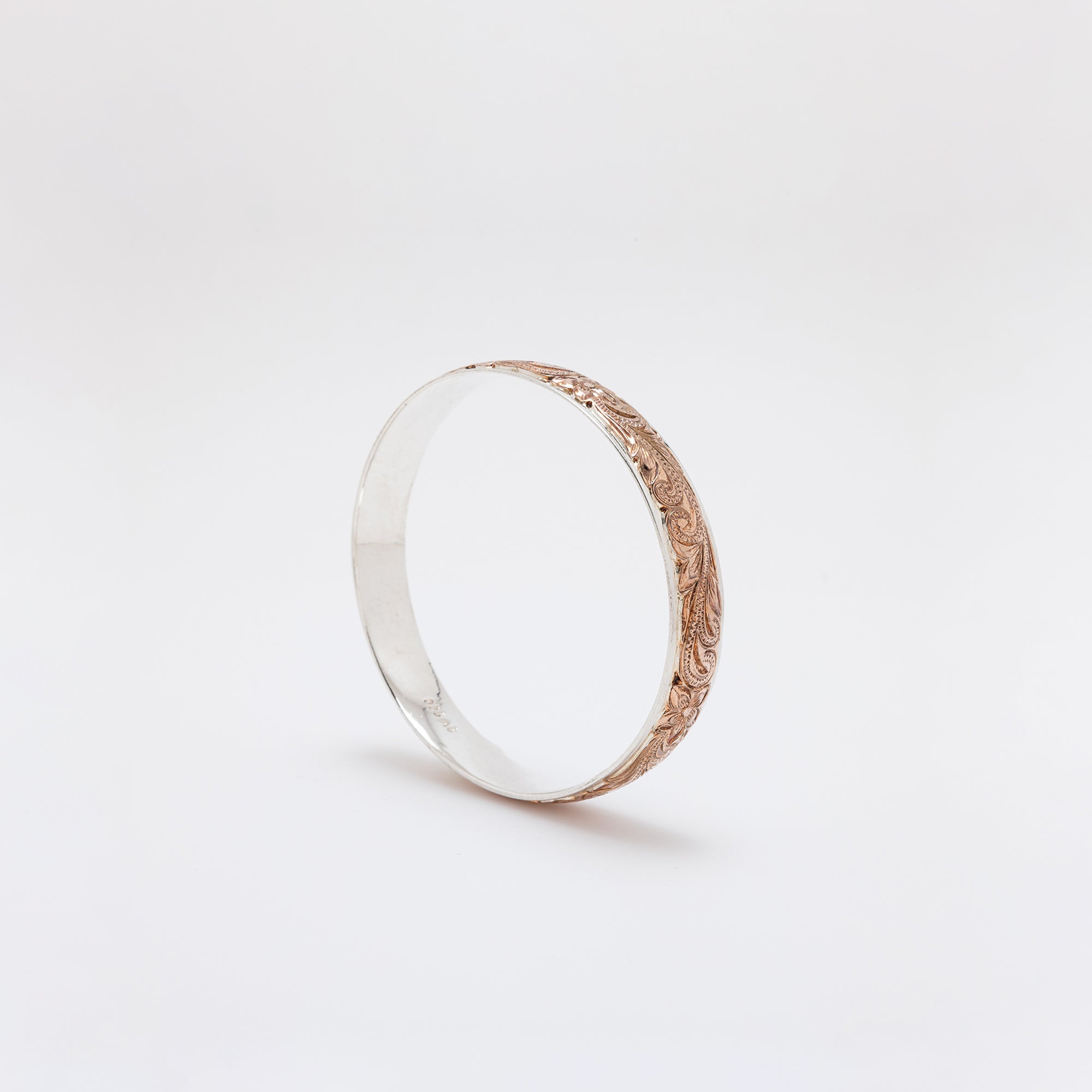 Rose-Gold Plated Traditional Hawaiian Heirloom Bangle