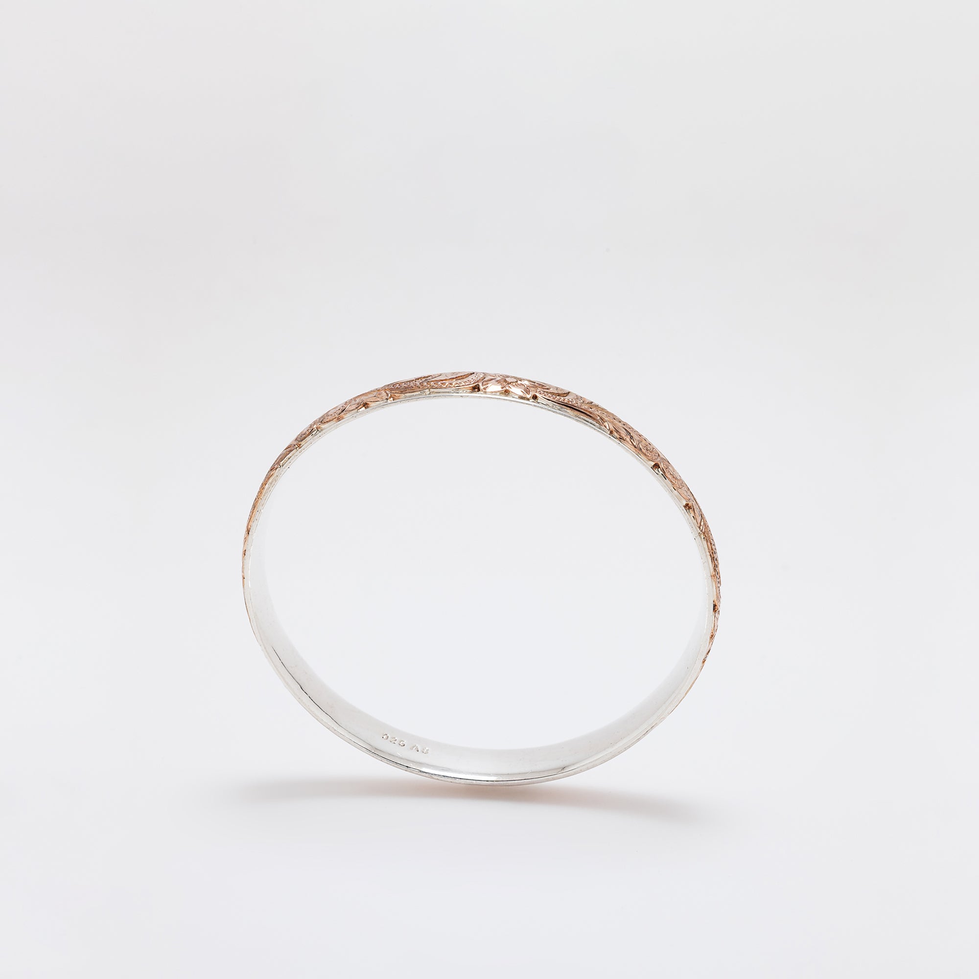 Rose-Gold Plated Traditional Hawaiian Heirloom Bangle