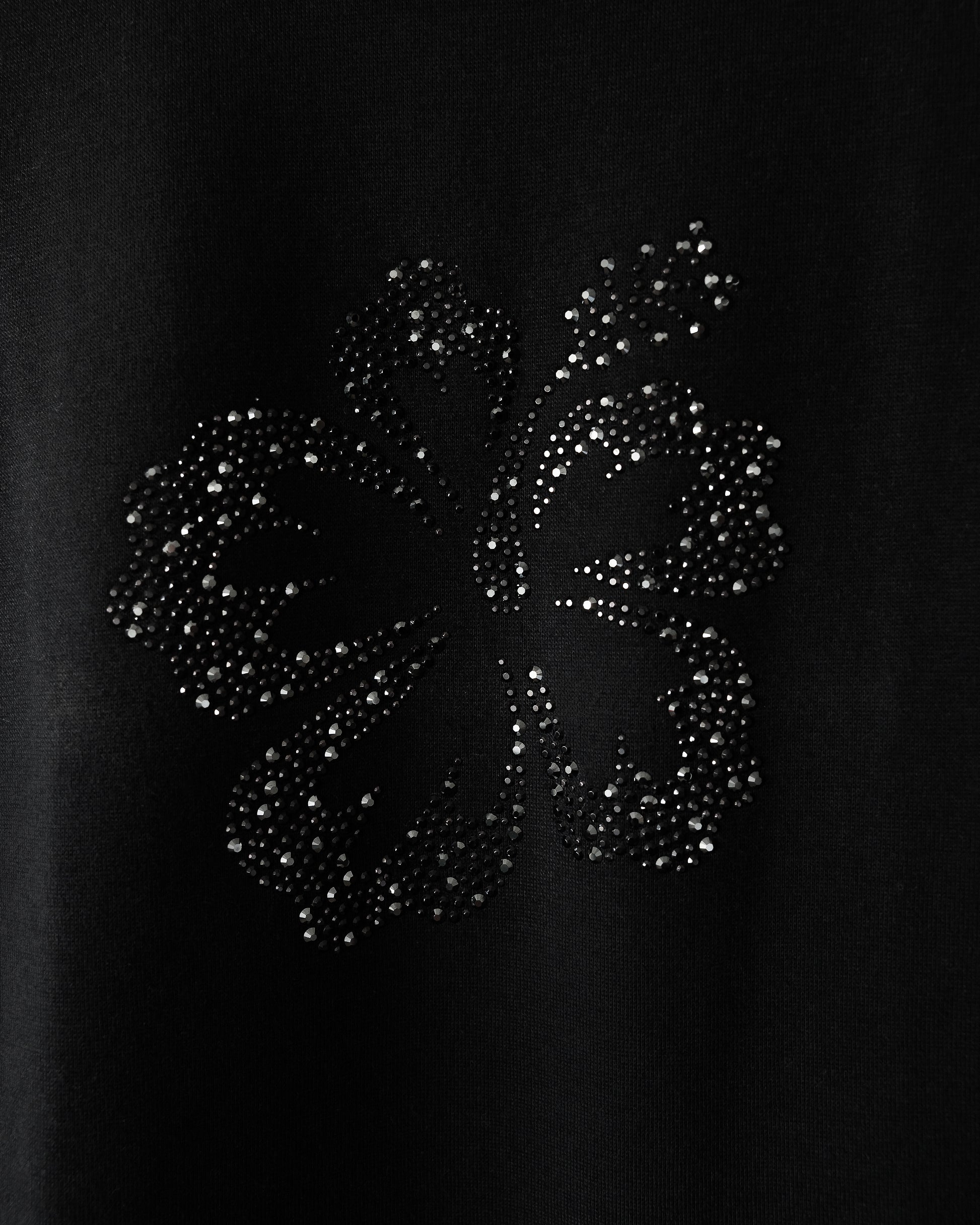 Swarovski Hibiscus Black T-Shirt