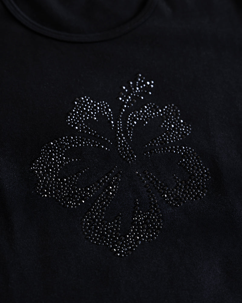 Swarovski Hibiscus Black T-Shirt