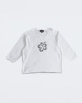 Swarovski Hibiscus White Longsleeve T-Shirt