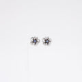 Tanzanite Plumeria Earrings