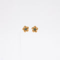 Tahitian Pearl Plumeria Studs