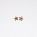 Amethyst Plumeria Studs - Larger Size