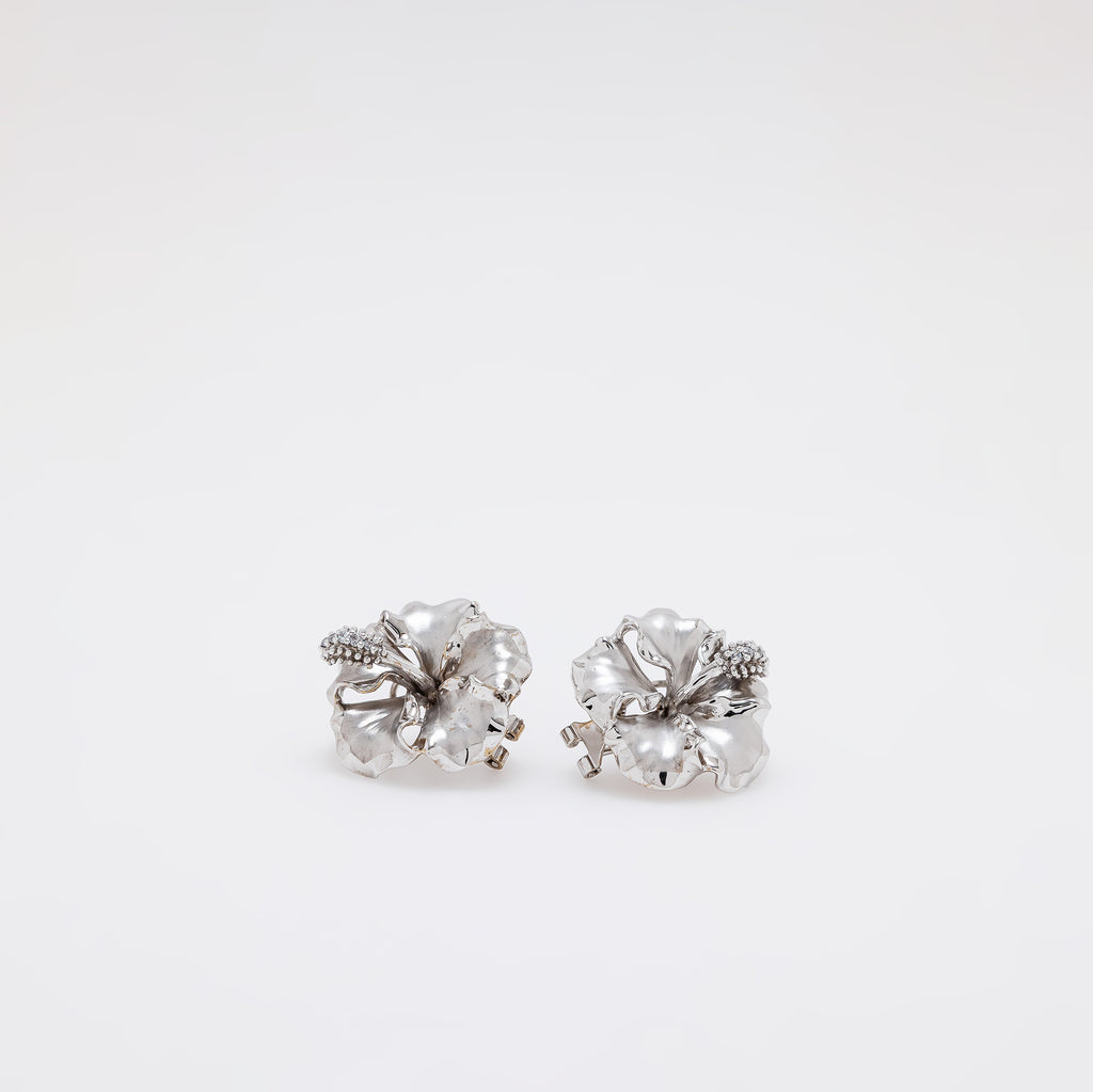 Large Hibiscus Earrings