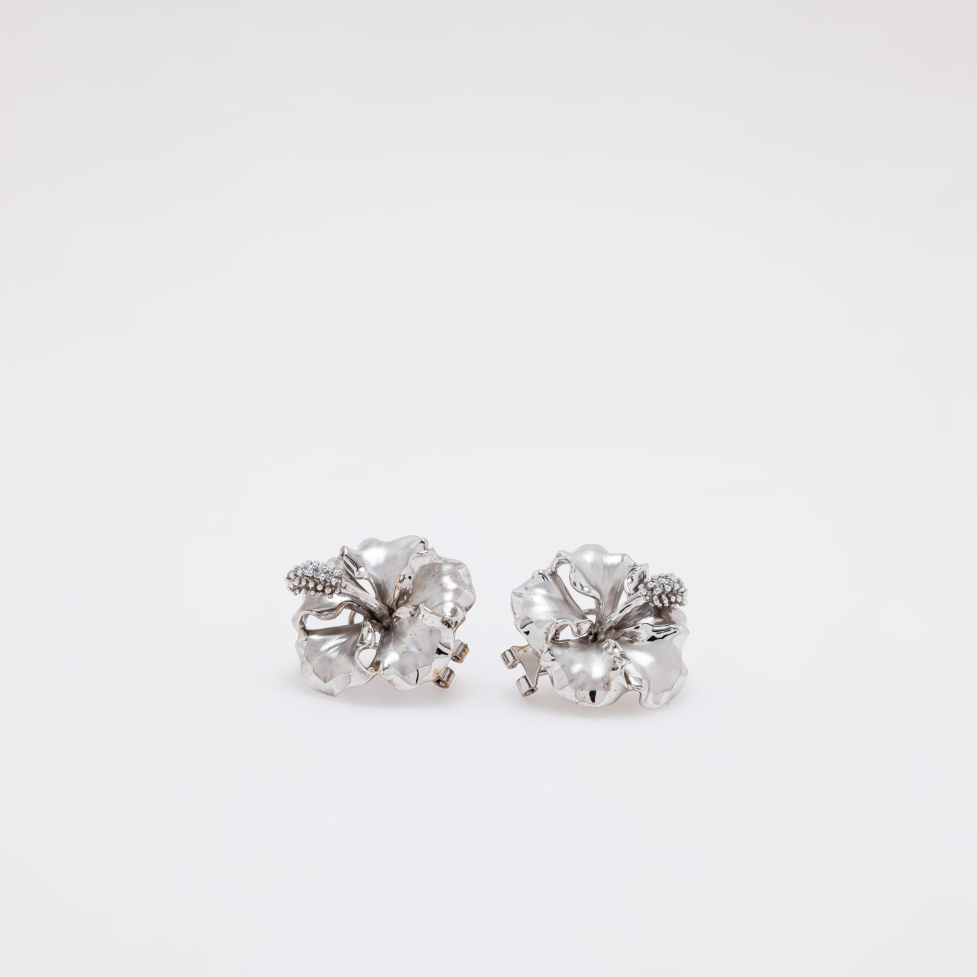 Large Hibiscus Earrings