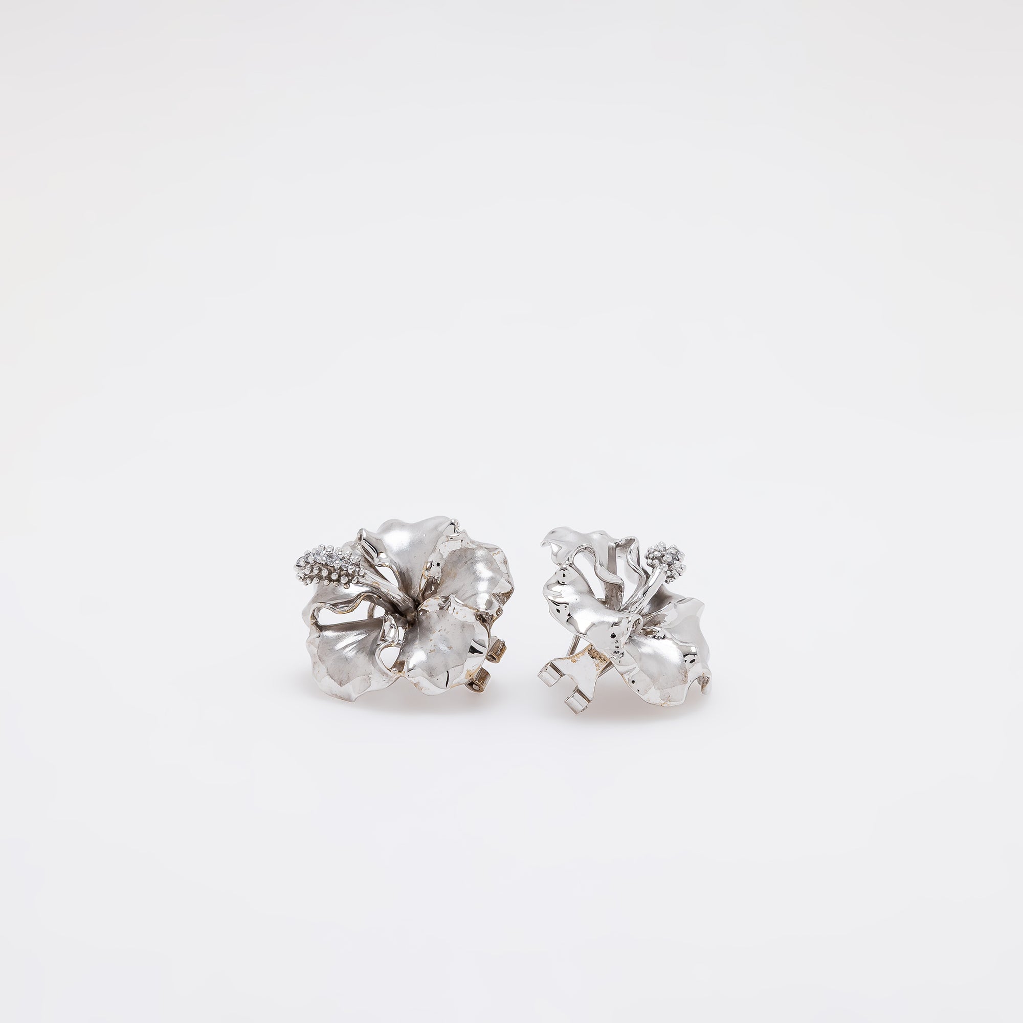 Large Hibiscus Earrings