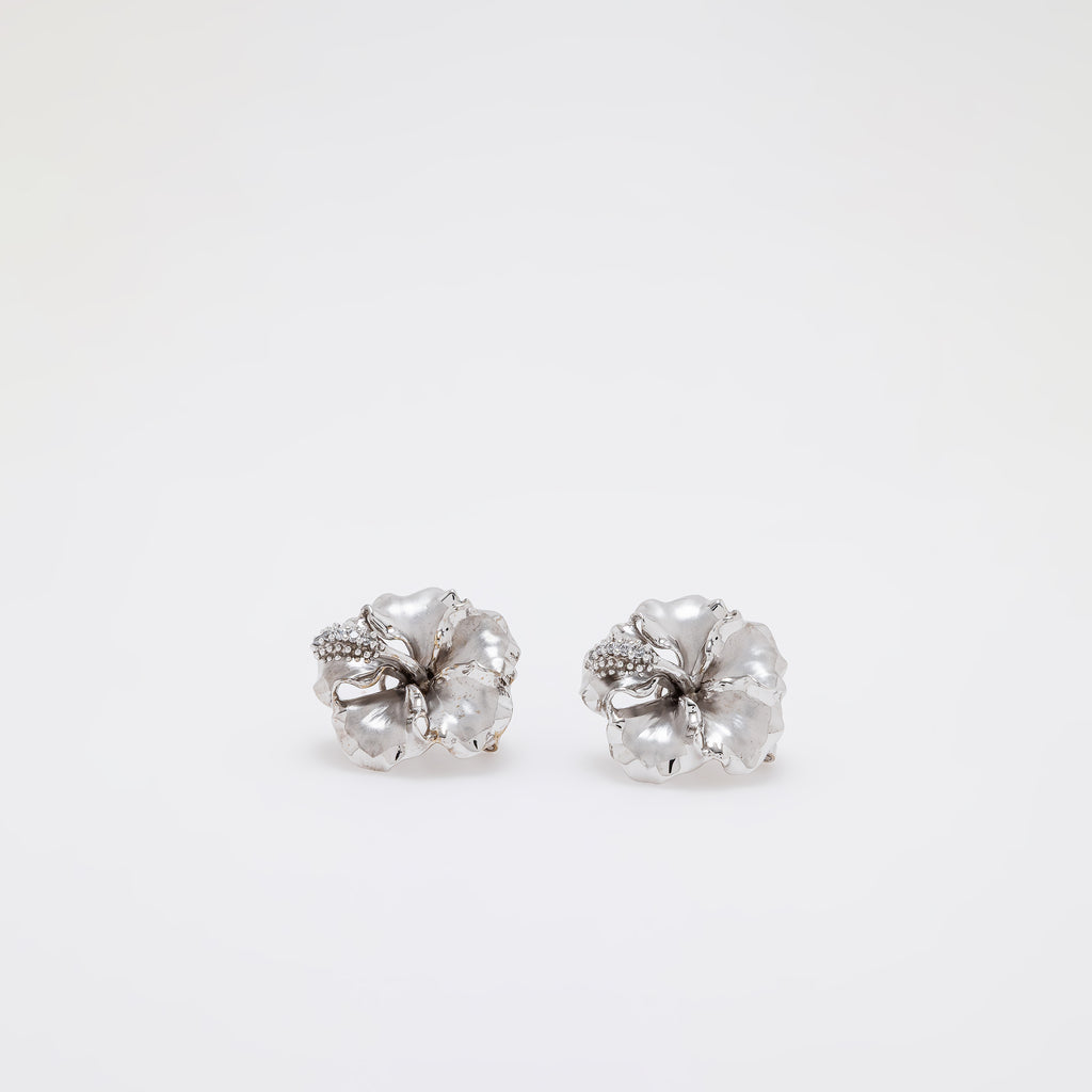 Large Hibiscus Earrings
