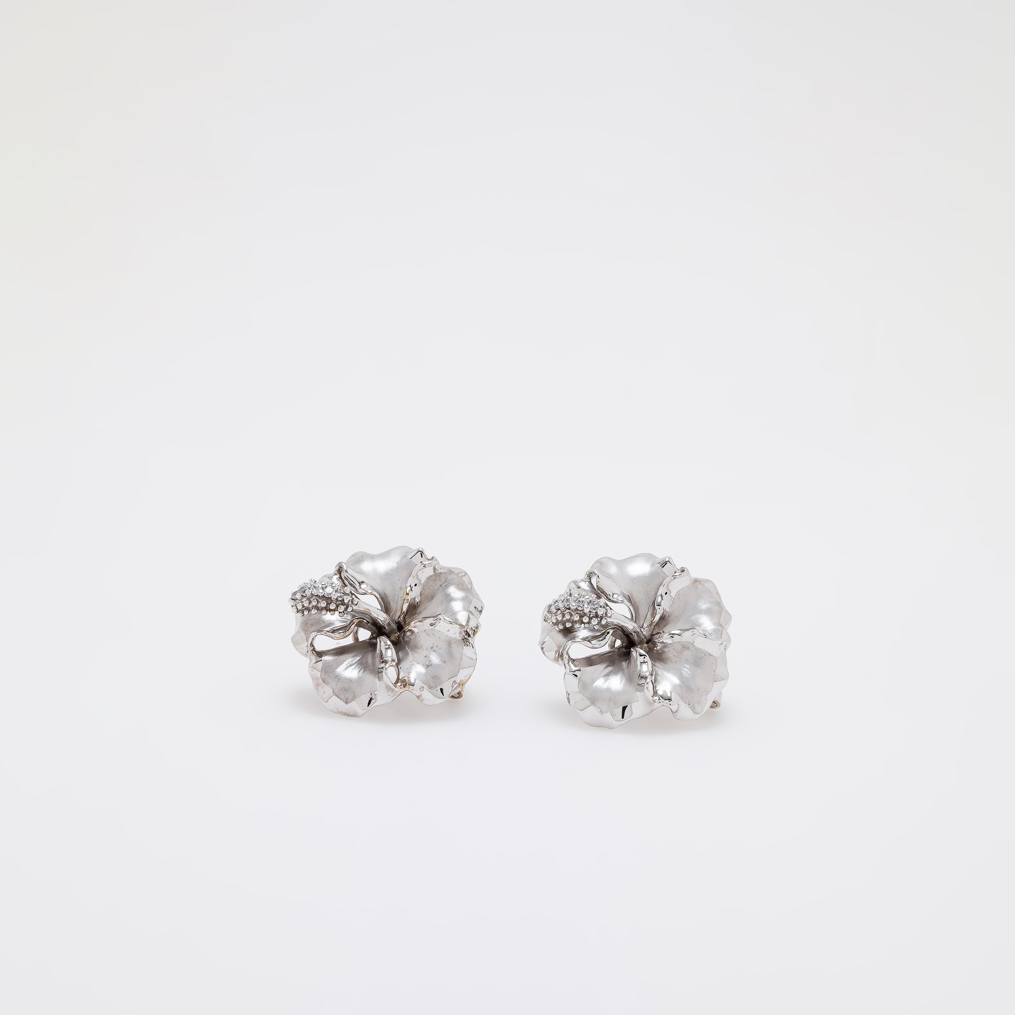Large Hibiscus Earrings