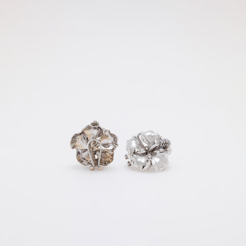 Large Hibiscus Earrings