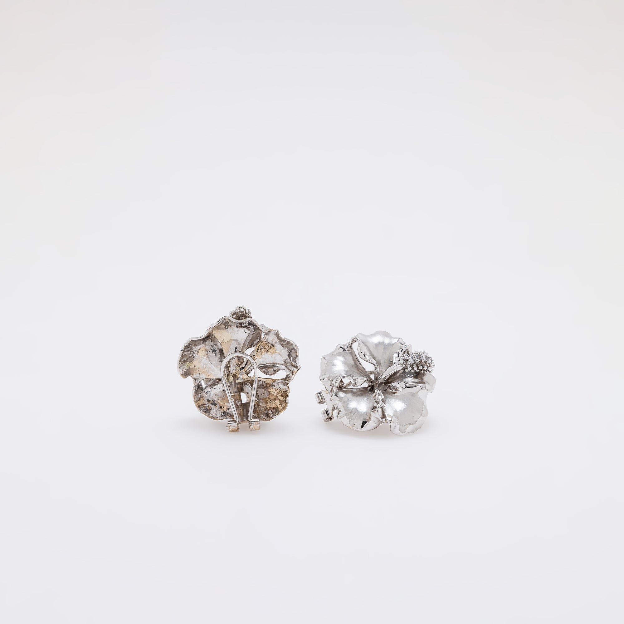 Large Hibiscus Earrings