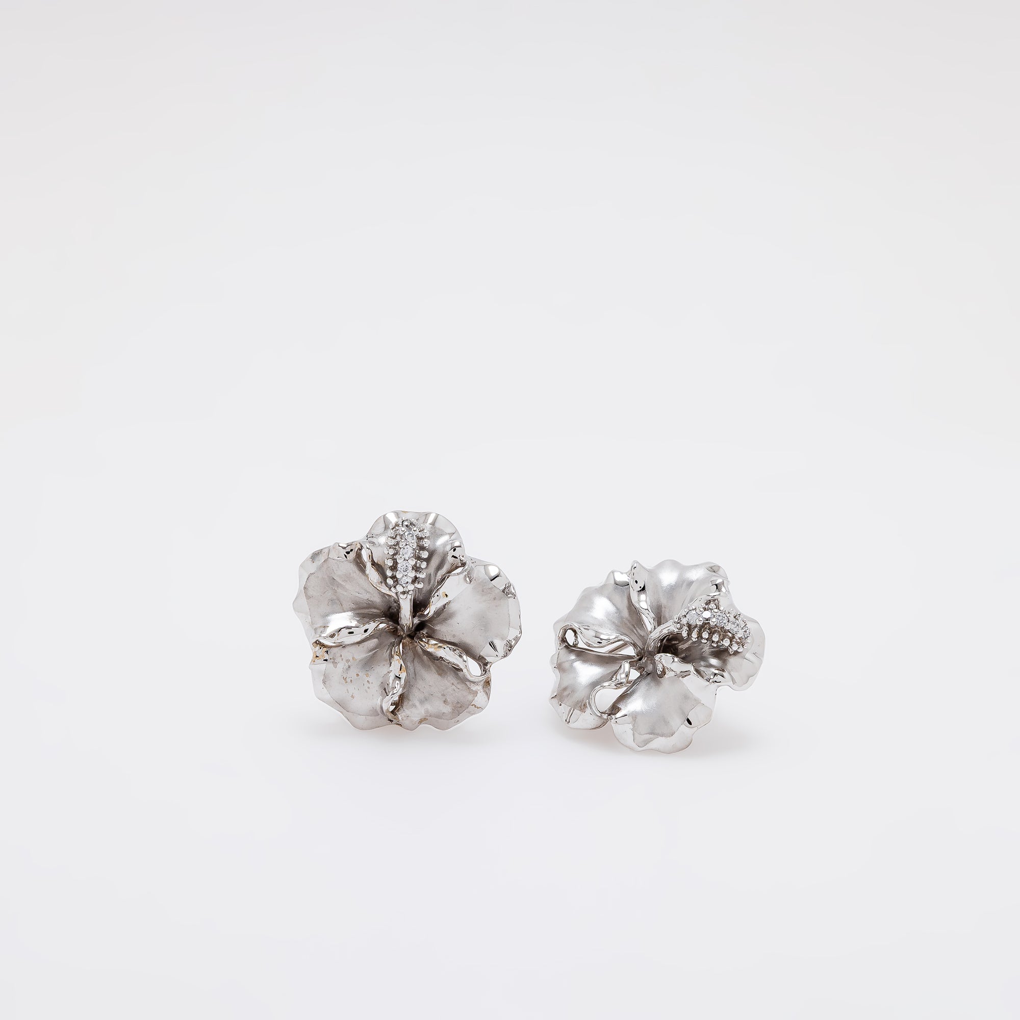 Large Hibiscus Earrings