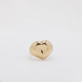 Puffy Golden Heart Ring