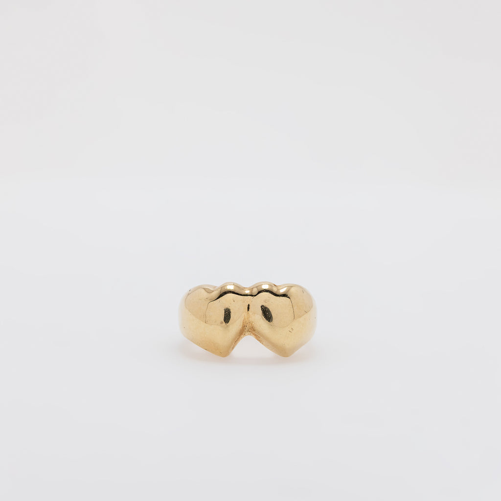 Double Puffed Love Ring