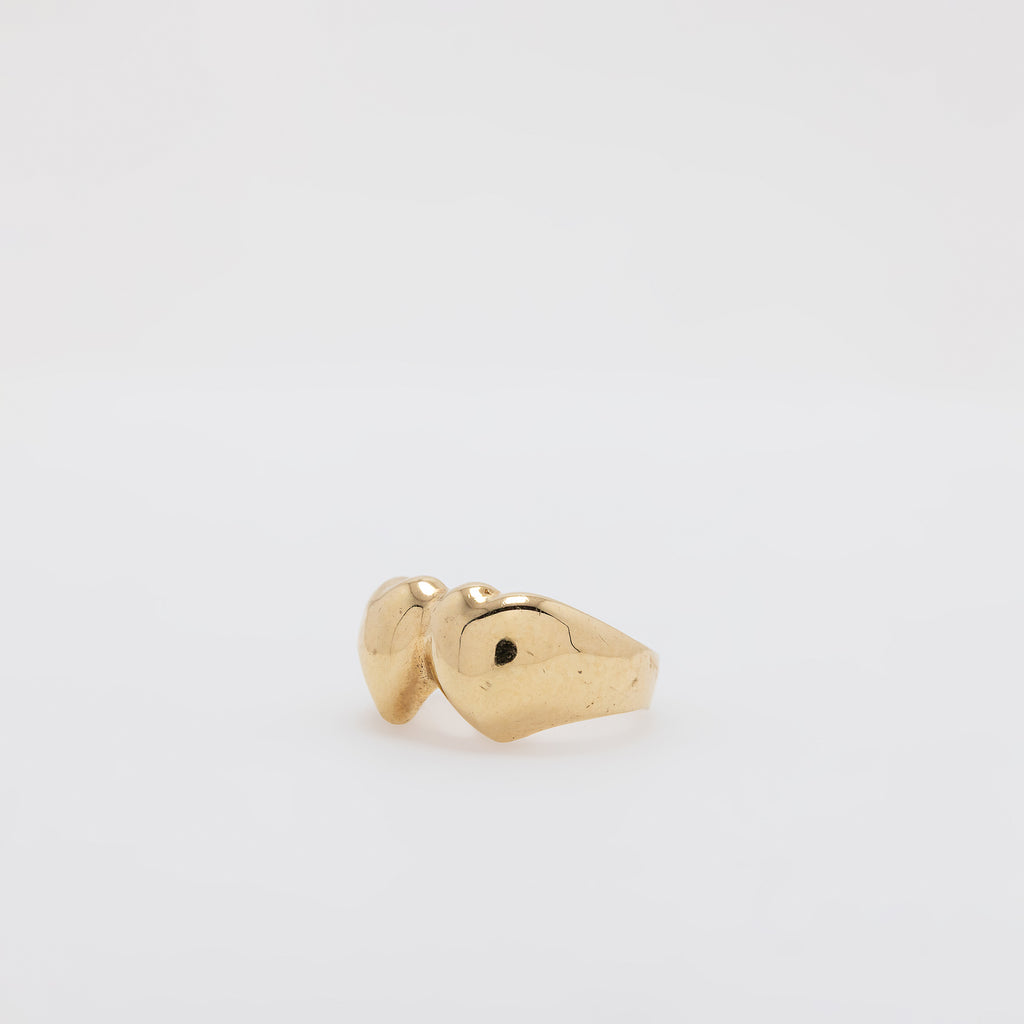 Double Puffed Love Ring